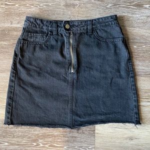 Hollister Black Jean Skirt: size 7